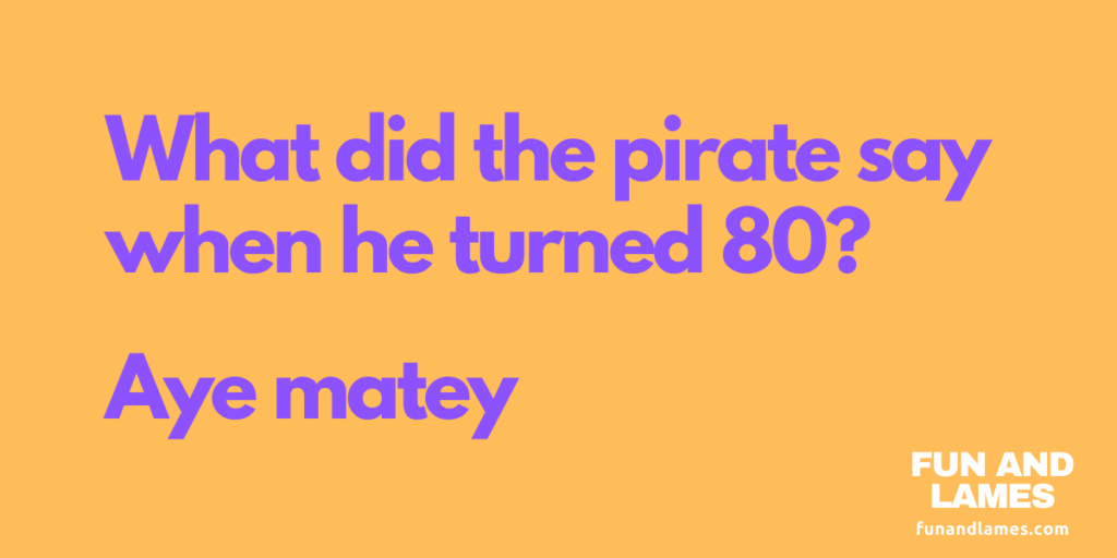 Funny jokes about pirate