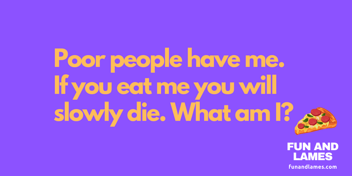 Hard riddles about food